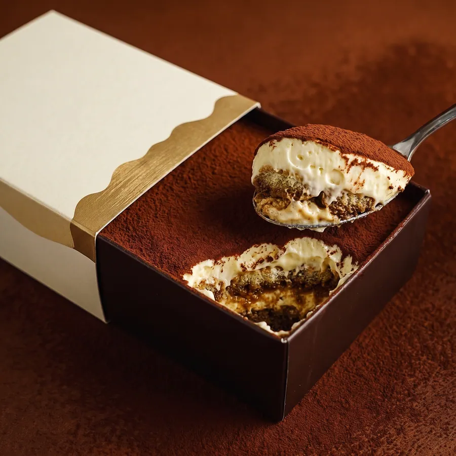 Nature : espresso, mascarpone, cacao.